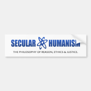 BMP-filosofie van seculair humanisme Bumpersticker
