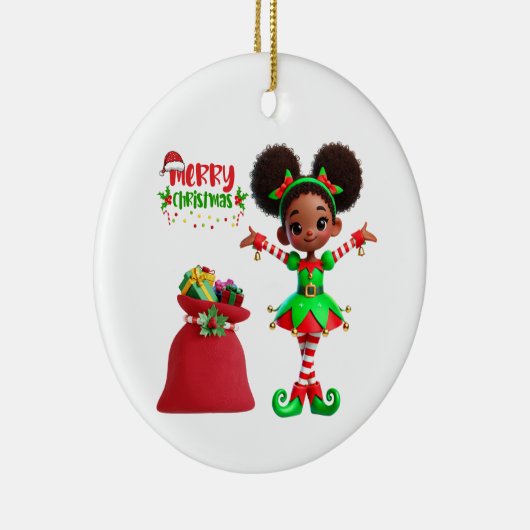 BMSC Christmas Elf Ornament, V4 Keramisch Ornament (Rechts)