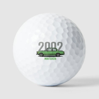 BMW 2002 Mintgroene Klassieke Auto T-Shirt Golfballen