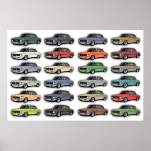BMW 2002 Multi-Car-Poster Poster