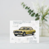  BMW auto Briefkaart (Staand voorkant)