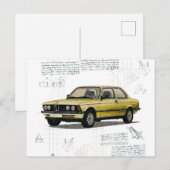  BMW auto Briefkaart (Voorkant / Achterkant)
