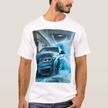 "BMW Blue: Mannen T-Shirt Design voor autoliefhebb