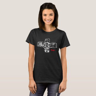 BMW Boxer LASER Flat Engine Motorcycli Premium Qu T-shirt