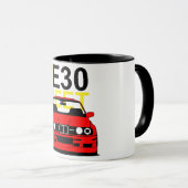 BMW E30 ontmoeten koffie-Mok Mok (Voorkant rechts)