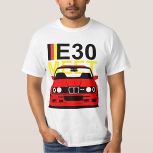 BMW E30 ontmoeten T-shirt
