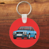 BMW E30 zilverblauw Sleutelhanger (Voorkant)