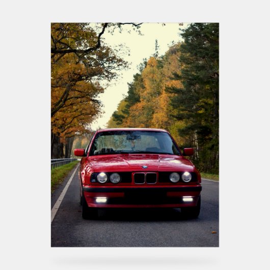 BMW_E34 ACRYL BORD (Voorkant)