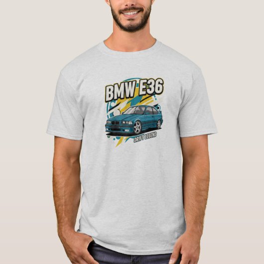 BMW E36 M3 : Conception de T-shirt avec légende de (Devant)