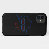 BMW Kidney Grill / Nurburgring Edition (zwart) Case-Mate iPhone Case (Achterkant (horizontaal))