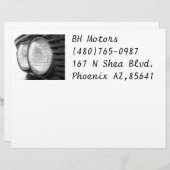 BMW koplampen briefhoofd (Voorkant / Achterkant)