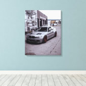 BMW M3 E46 CANVAS AFDRUK (Insitu (Houten vloer))