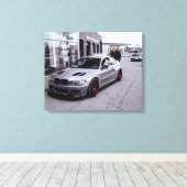 BMW M3 E46 CANVAS AFDRUK (Insitu (Houten vloer))