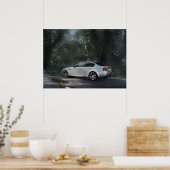 BMW M3 E90 in de Mist Poster (Keuken)