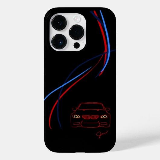 BMW M3 Stripes iPhone 14 Coque (Verso)