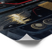 BMW M3 Vue frontale Rues de la ville Poster d'art (Coin)