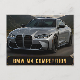 BMW M4 Competition moderne prestaties sportwagen Briefkaart