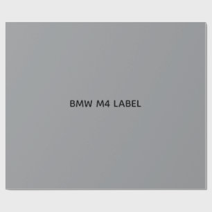 BMW M4 ETIKET CADEAUPAPIER