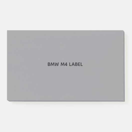 BMW M4 ETIKET  POST-IT® NOTES (Voorkant)