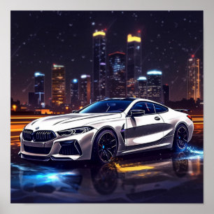 BMW M850 Luxe Sportauto Art Poster