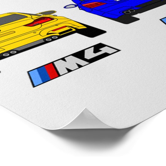BMW M-reeks Poster (Hoek)