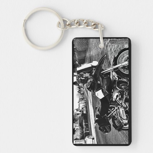 BMW Motor Bike Birthday Sleutelhanger (Voorkant)