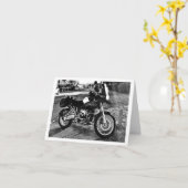 BMW Motorfiets Verjaardag Kaart (Gele Bloem)