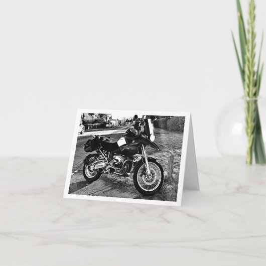 BMW Motorfiets Verjaardag Kaart (Voorkant)