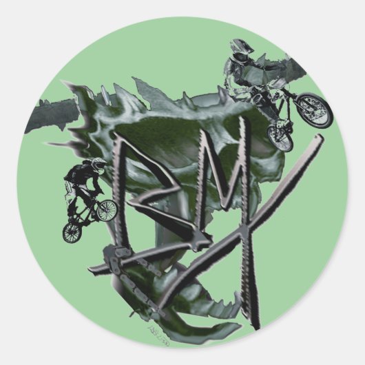 BMX 2 autocollant (Devant)