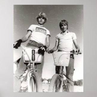 BMX-afdruk van twee vakken Poster