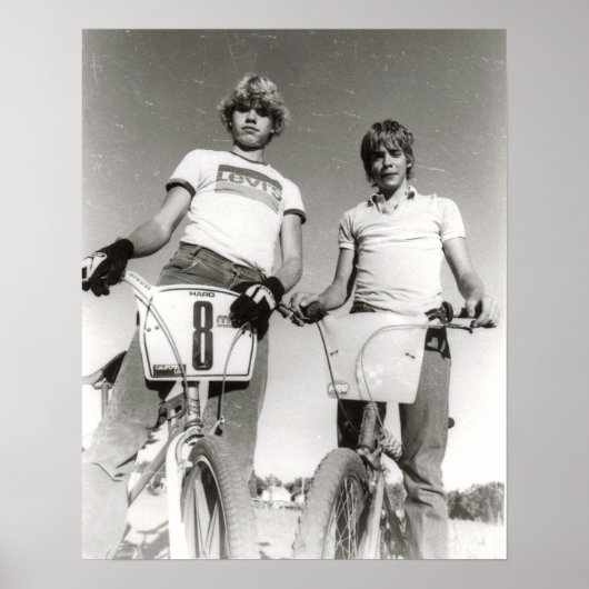 BMX-afdruk van twee vakken Poster (Voorkant)