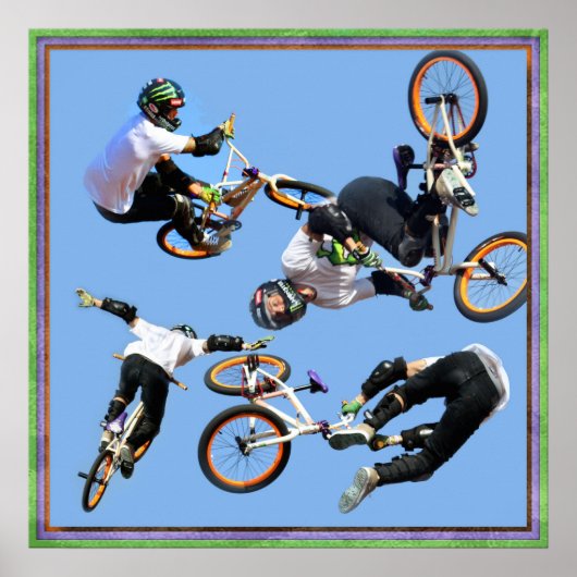 BMX Art, Copyright Karen J Williams Poster (Voorkant)