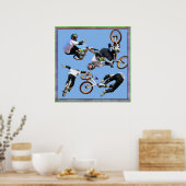 BMX Art, Copyright Karen J Williams Poster (Keuken)