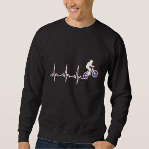 Bmx Bicycle Mtb hartslag Hartlijnhartslag Trui