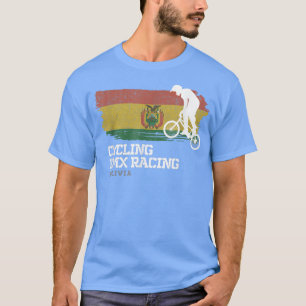 BMX Bike Bolivia Flag Biking Racing BMX 30 T-shirt
