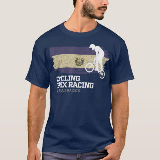 BMX Bike El Salvador Flag Biking Racing BM T-shirt