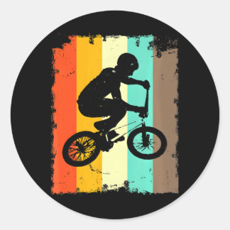 BMX Bike FreeDirt Street Park Rider Ronde Sticker