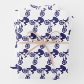 BMX Bike Rider Inpakpapier Vel (In situ)