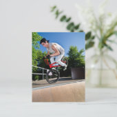 BMX Bike Stunt Briefkaart (Staand voorkant)