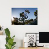 BMX Bike Stunt kan Poster (Thuiskantoor)