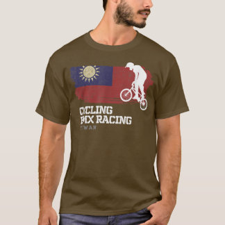 BMX Bike Taiwan Flag Biking Racing BMX 361 T-shirt