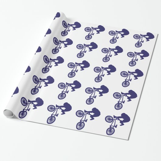 BMX Biker Cadeaupapier (Uitgerold)