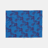 BMX-Biker Fleece Deken (Voorkant (Horizontaal))