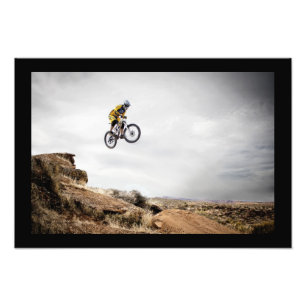 BMX Biker Jumping Poster