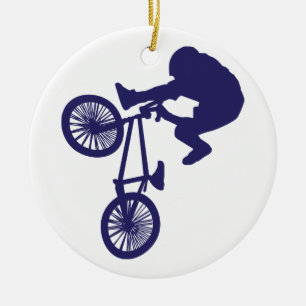 BMX Biker Keramisch Ornament
