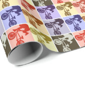 BMX Biker Pop Art Cadeaupapier (Rol Hoek)