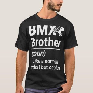 BMX Brother Noun als een normale fietser, maar koe T-shirt
