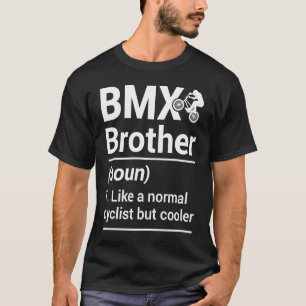 BMX Brother Noun als een normale fietser, maar koe T-shirt