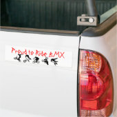 BMX-Bumpersticker gerouteerd naar Ride BMX Bumpersticker (Op Truck)