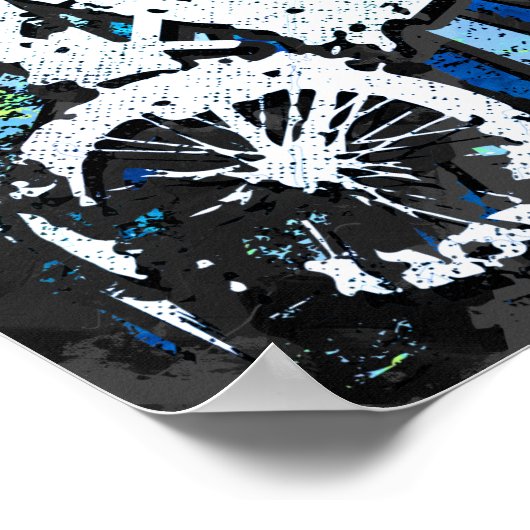 Bmx classique - Bmx Freestyle Bmx Poster Imprimer (Coin)